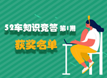 《52车知识竞答 赢月供抵用券》 第1期 获奖名单 